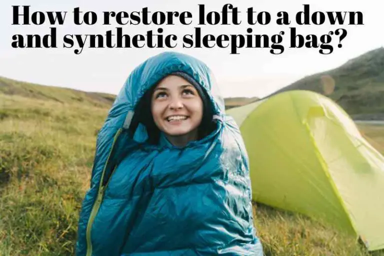 how to restore loft sleeping bag