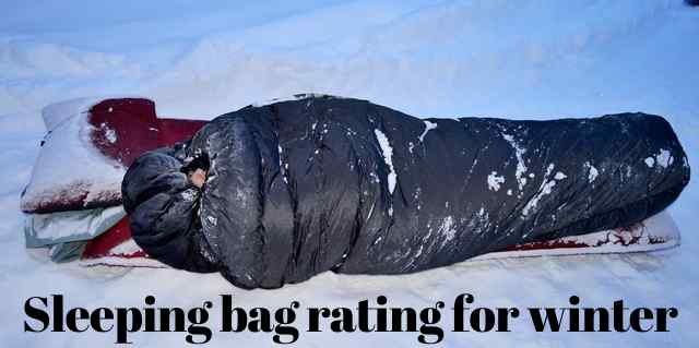 sleeping bag rating for winter